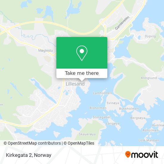 Kirkegata 2 map