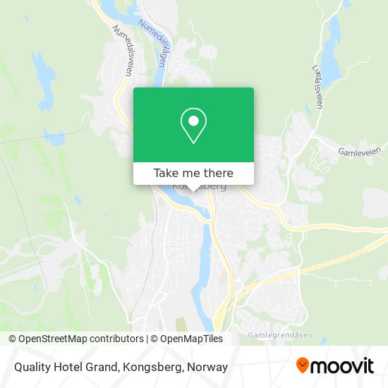 Quality Hotel Grand, Kongsberg map
