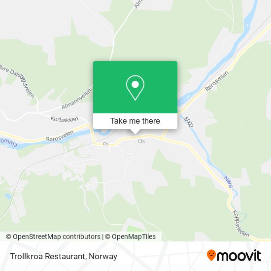 Trollkroa Restaurant map