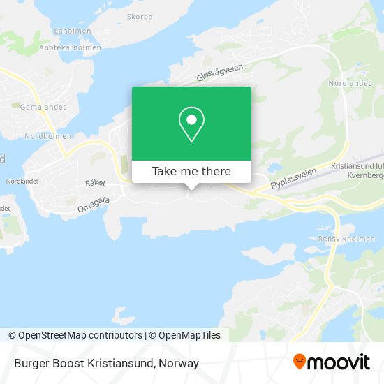 Burger Boost Kristiansund map