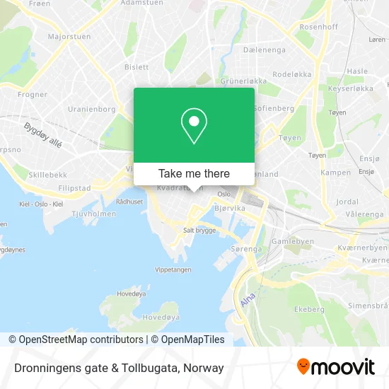 Dronningens gate & Tollbugata map