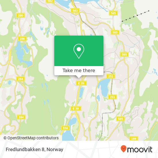 Fredlundbakken 8 map