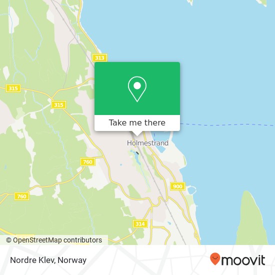 Nordre Klev map
