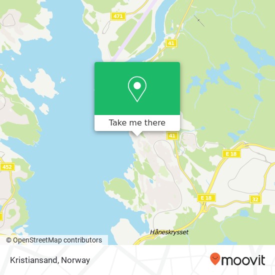 Kristiansand map