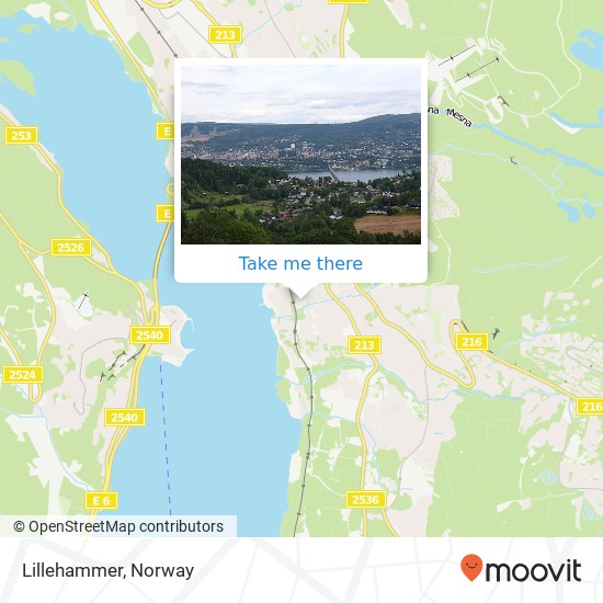 Lillehammer map
