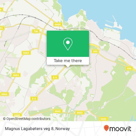 Magnus Lagabøters veg 8 map