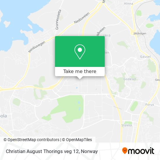 Christian August Thorings veg 12 map