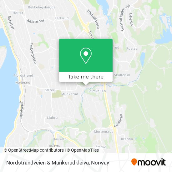 Nordstrandveien & Munkerudkleiva map