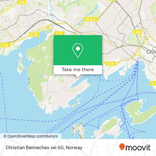 Christian Benneches vei 6G map