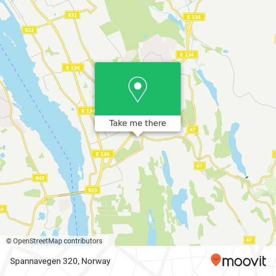 Spannavegen 320 map