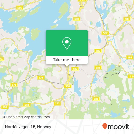 Nordåsvegen 15 map