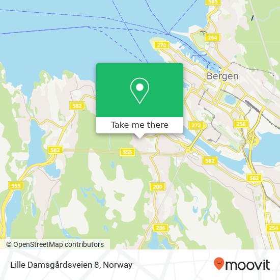 Lille Damsgårdsveien 8 map