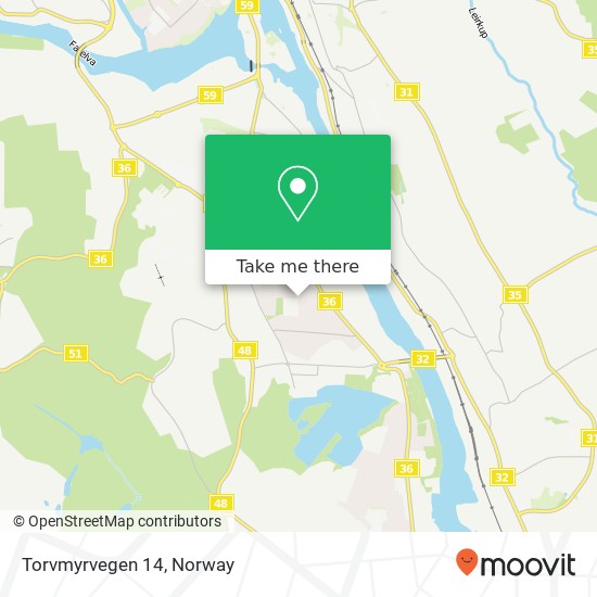 Torvmyrvegen 14 map