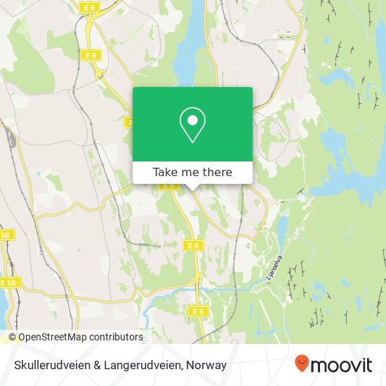 Skullerudveien & Langerudveien map