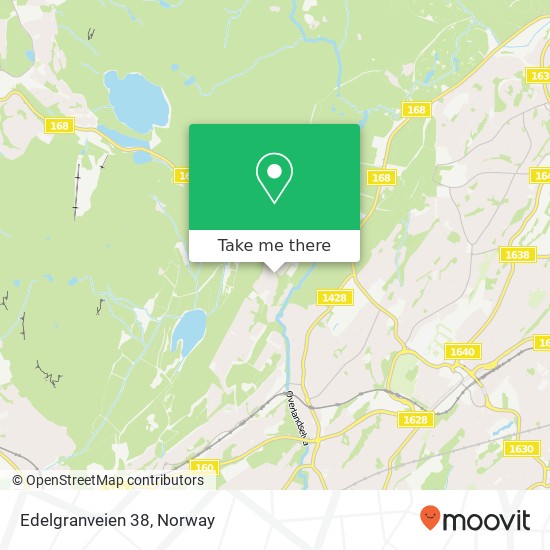 Edelgranveien 38 map