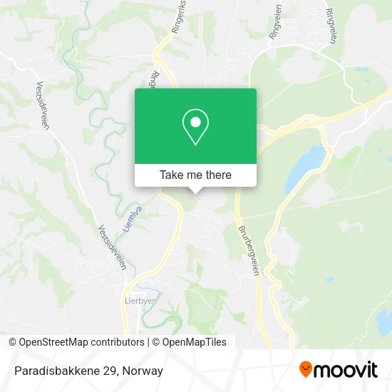 Paradisbakkene 29 map