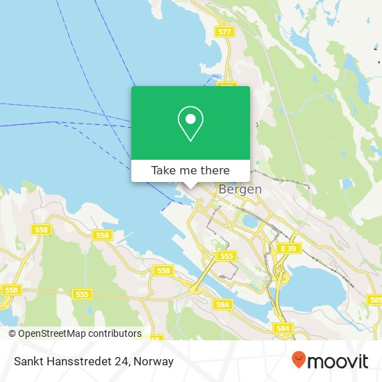 Sankt Hansstredet 24 map