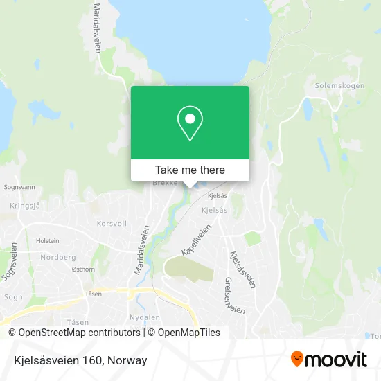 Kjelsåsveien 160 map