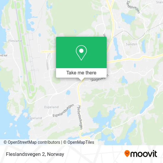 Fleslandsvegen 2 map