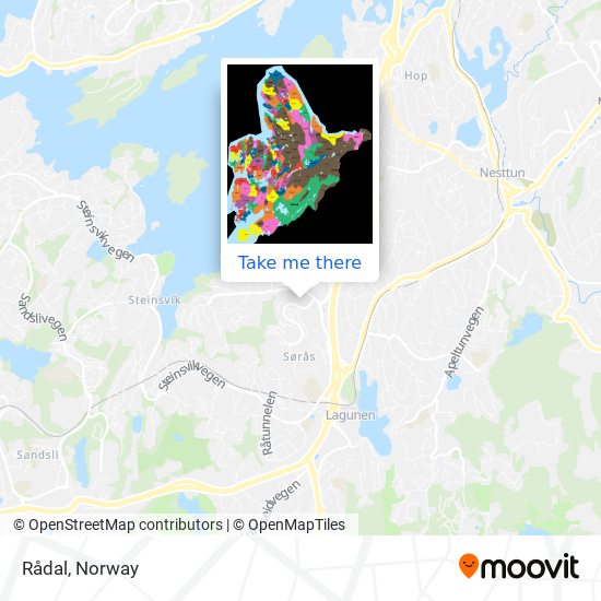 Rådal map