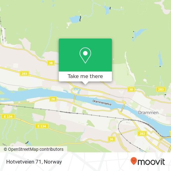 Hotvetveien 71 map