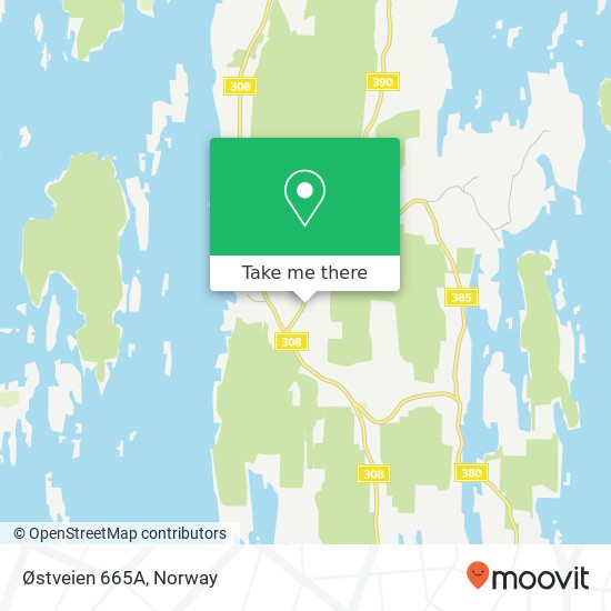 Østveien 665A map