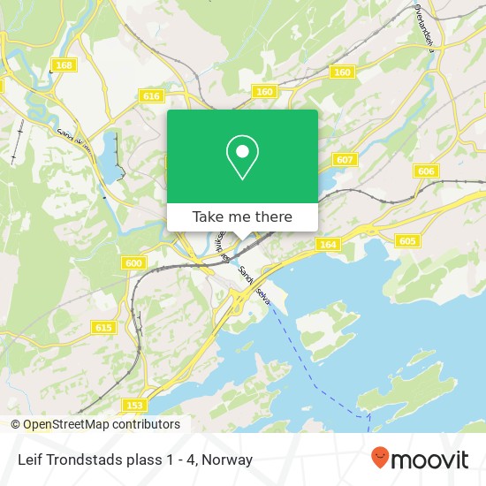 Leif Trondstads plass 1 - 4 map