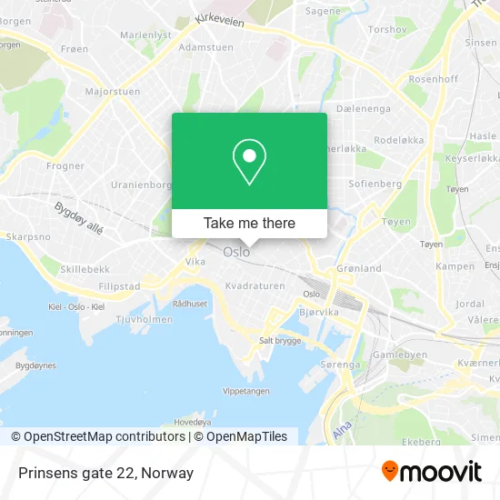 Prinsens gate 22 map