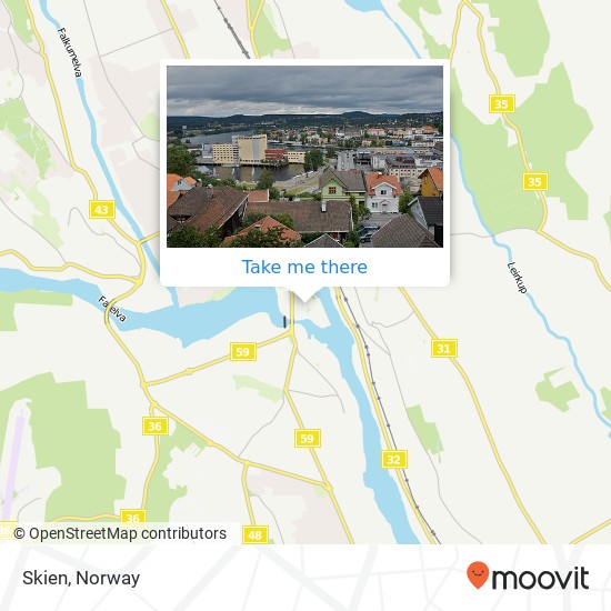 Skien map