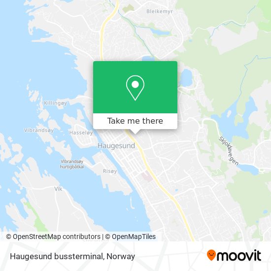 Haugesund bussterminal map