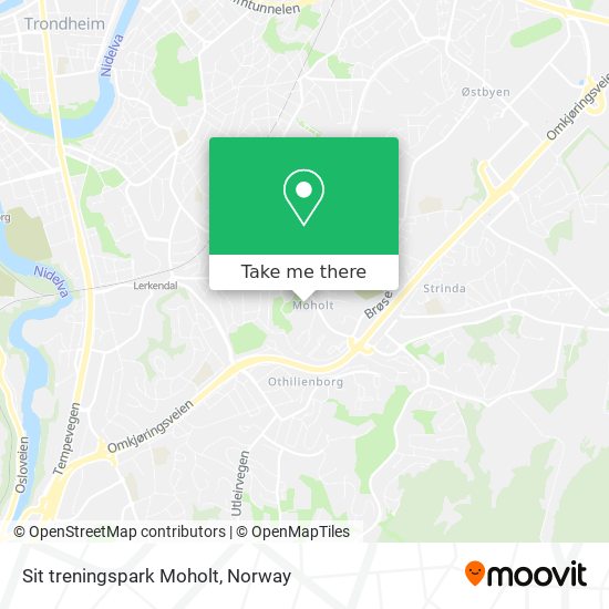 Sit treningspark Moholt map
