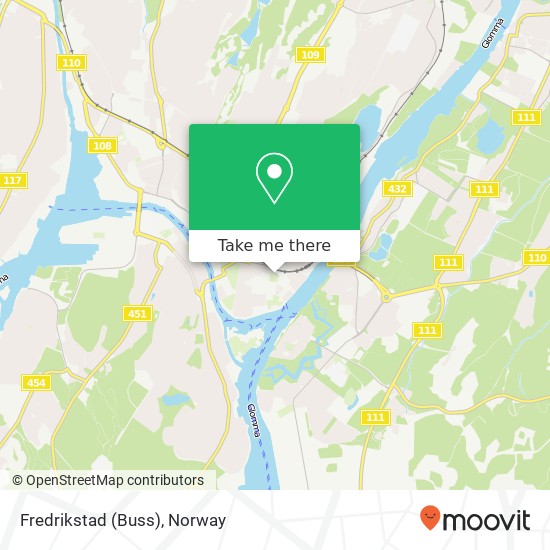 Fredrikstad (Buss) map
