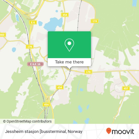 Jessheim stasjon [bussterminal map