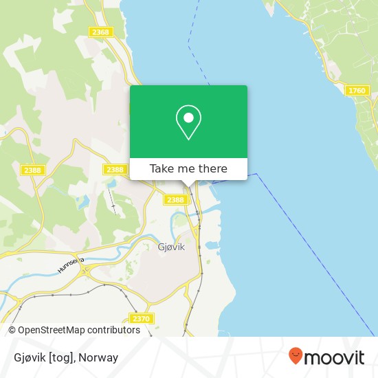 Gjøvik [tog] map