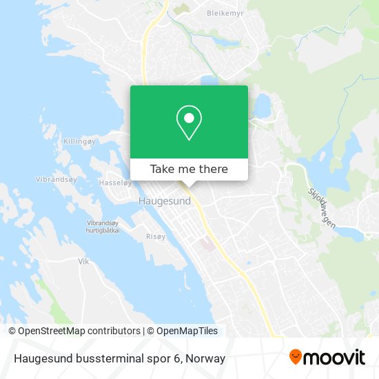 Haugesund bussterminal spor 6 map