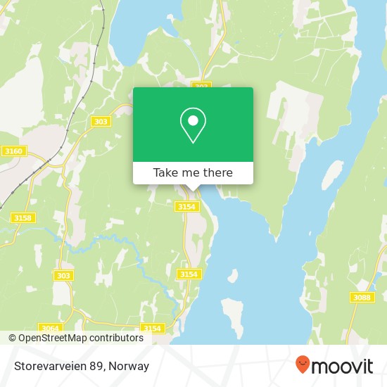 Storevarveien 89 map