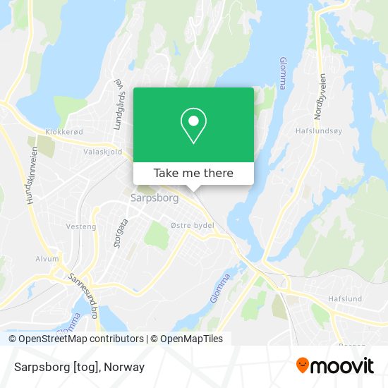 Sarpsborg [tog] map