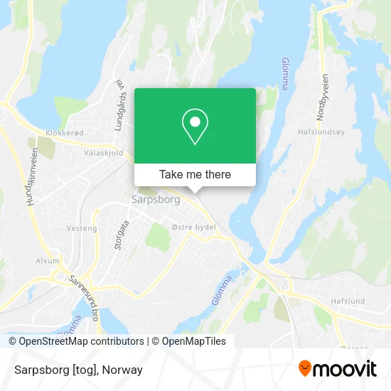 Sarpsborg [tog] map