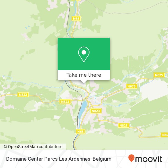 Domaine Center Parcs Les Ardennes map