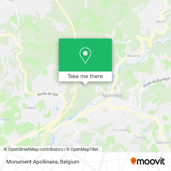 Monument Apollinaire map