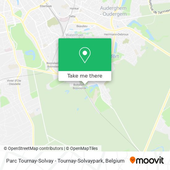 Parc Tournay-Solvay - Tournay-Solvaypark plan