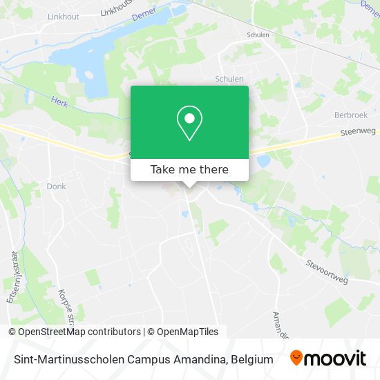 Sint-Martinusscholen Campus Amandina map