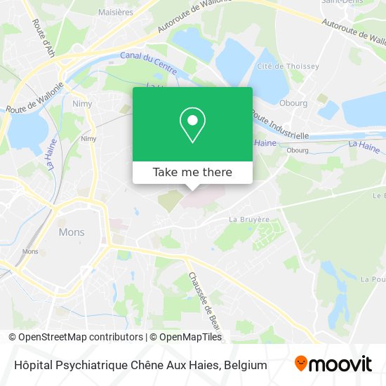 Hôpital Psychiatrique Chêne Aux Haies map