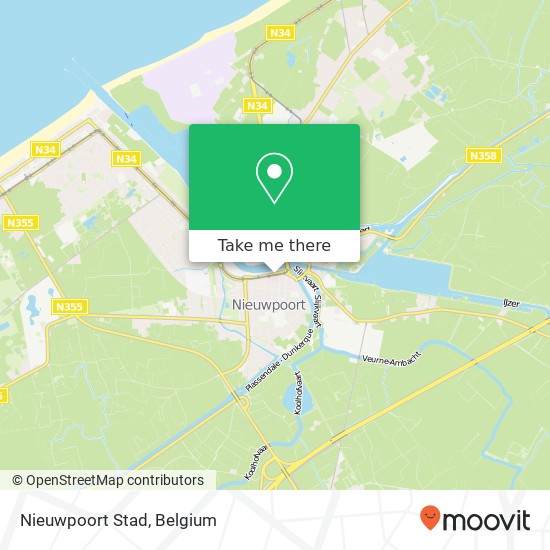 Nieuwpoort Stad map
