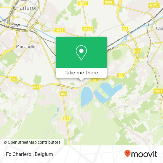 Fc Charleroi map