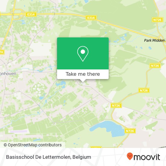 Basisschool De Lettermolen map