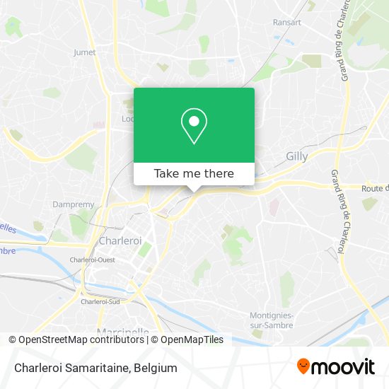 Charleroi Samaritaine map