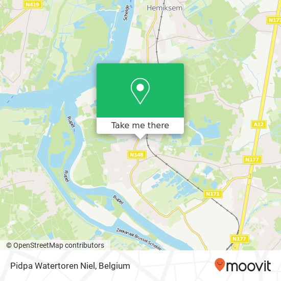 Pidpa Watertoren Niel map