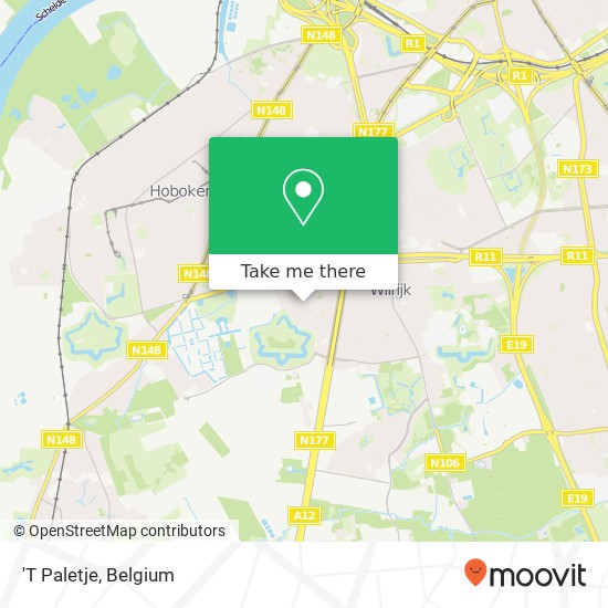 'T Paletje map