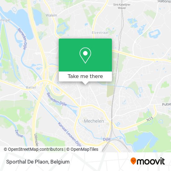 Sporthal De Plaon map